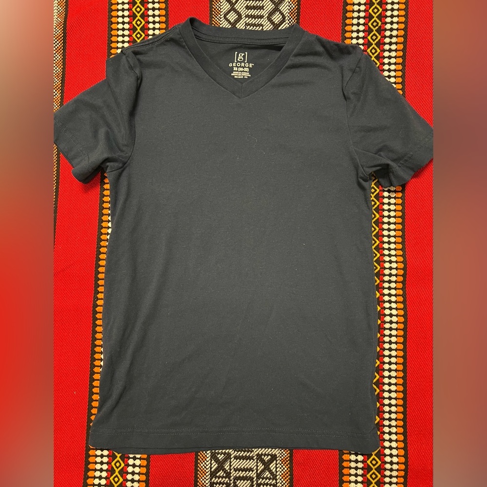 Classic V-Neck Tee by George - Size XS